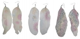 Feather Earring with Patterns