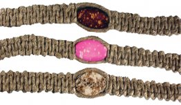 Very Thick Hemp Bracelet with Beads