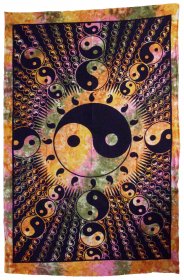 New Ying Yang Single Size Tapestry